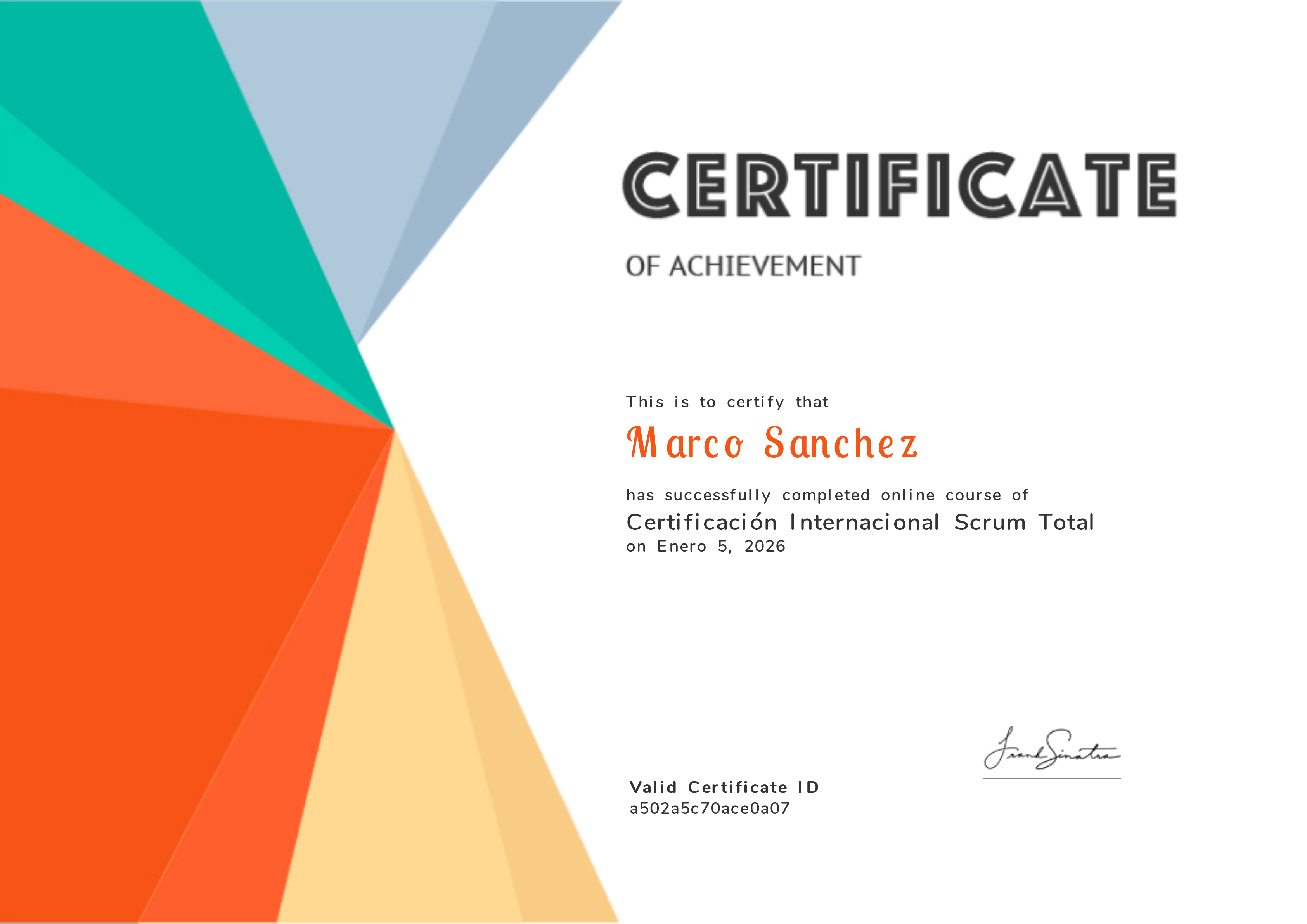 Certificación Internacional Scrum Total