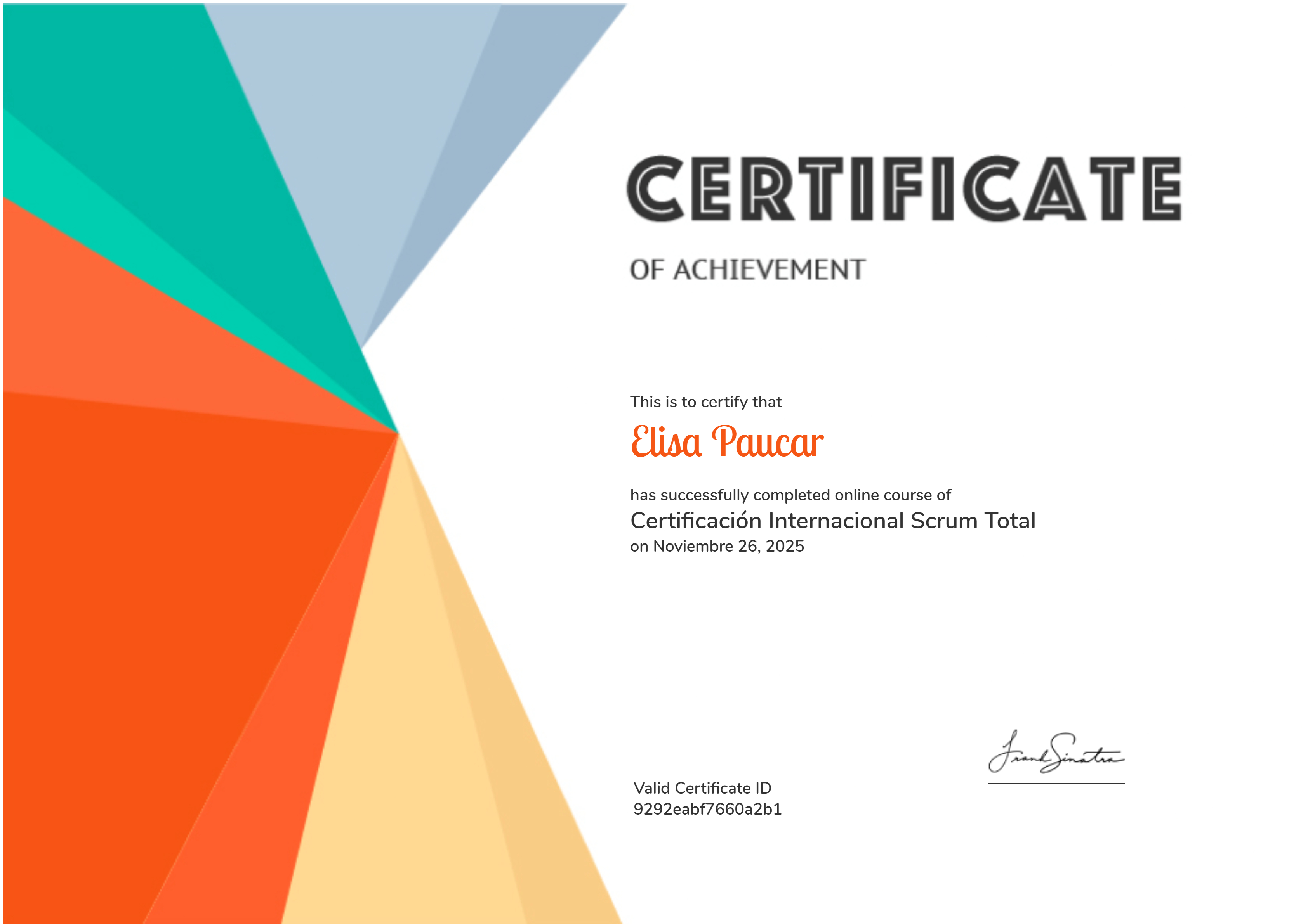 Certificación Internacional Scrum Total